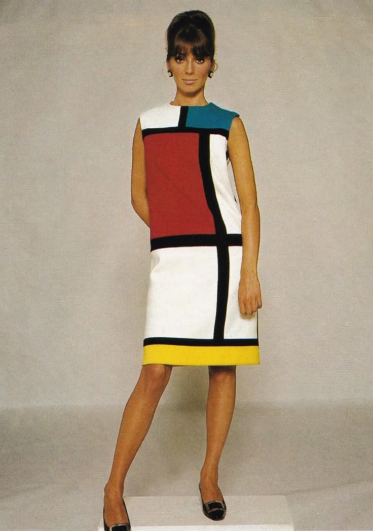 Vestido Mondrian Yves Saint Laurent