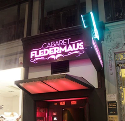 Cabaret Fledermaus desde fuera ahora.
