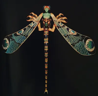 Dragonfly woman corsage