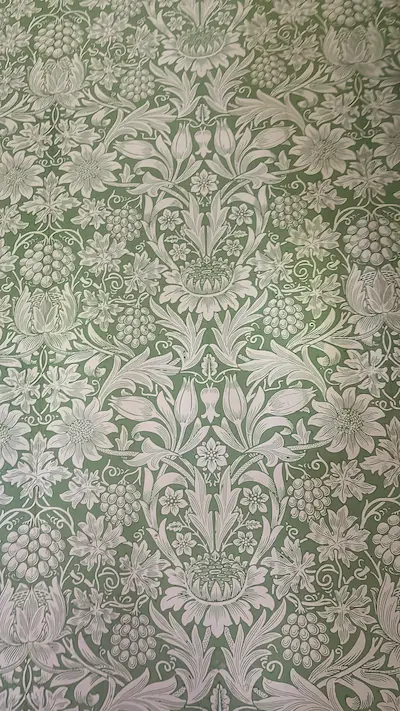 Papel de pared actual del comedor de La Casa Roja